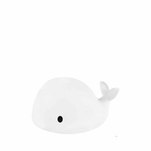 Flow Amsterdam Nachtlicht Baby - LED Lampe - USB Ladegerät - Moby - Medium - Weiß - süße Nachttischlampe für Kinder - Kuscheltier - wiederaufladbar - verschiedene Farben