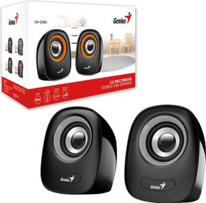 GENIUS-Lautsprecher SP-Q160 Iron Grey, 2.0, 6 W, USB-Netzteil, 3,5-Zoll-Buchse, schwarzgrau (31730027400)
