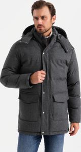 Ombre Clothing Parka für Männer Birrissa schwarze Melange XL Ombre Clothing Parka für Männer Birrissa schwarze Melange XL
