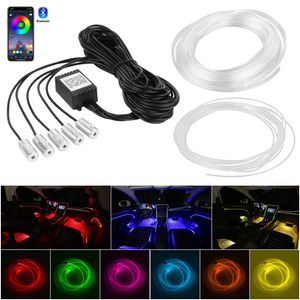 Speed LED Innenbeleuchtung Auto 6m LED Auto LED Strip RGB Ambientebeleuchtung Innenraumbeleuchtung Lichtleiste Mit App