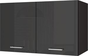 Küchen-Hängeschrank 100 MARANELLO-03 Anthrazit Hochglanz Breite 100 cm