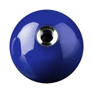 viva-adorno 1,2 x 4,5mm Piercing Schraubkugel Ersatzkugel Hochglänzend Farbig Emailiert Edelstahl-Gewinde verschiedene Farben und Größen Z376,Dunkelblau