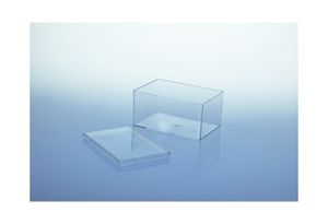 10x Klarsichtdose aus Kunststoff / 95x65x48mm / Farbe: transparent klar