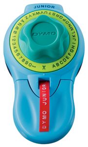 DYMO Prägegerät Junior mit integriertem Kassettenfach blau
