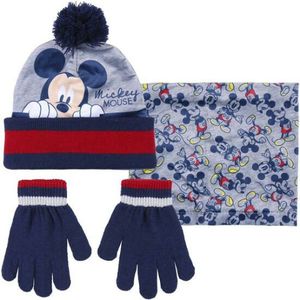 Mütze, Handschuhe und Halstuch Mickey Mouse Grau