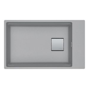 FRANKE KUBUS 2 KNG 110-62 Unterbauspüle / Fraganit / Steingrau / Druckknopf / 80 cm