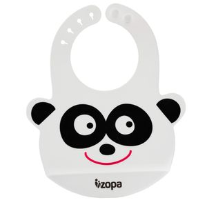 Śliniak silikonowy ZOPA panda