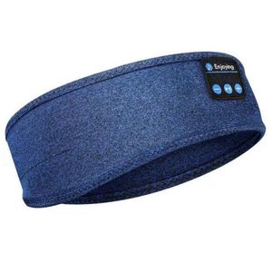 Schlaf Kopfhörer Bluetooth Schlaf Kopfhörer Stereo Lautsprecher Wireless Bluetooth Sport Stirnband Waschbare (Blau)