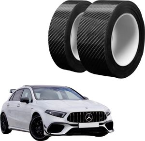 Kohlefaserband für automobile, Auto Carbon Folie, Autofolie 5cm x 5m, Lackschutzfolie Einstiegsleisten
