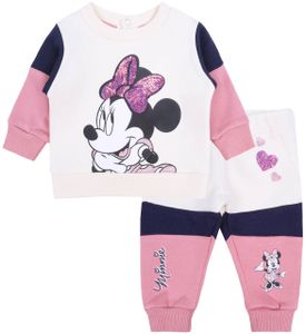 Creme-pinker Baby-Jogginganzug mit Pailletten Minnie Mouse DISNEY 62