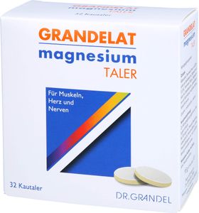 GRANDELAT magnézium TALER 300mg 32 žuvacích tabliet 115g