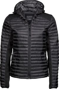 Tee Jays Dámska zimná bunda Outdoor Crossover Jacket 9611 Multicoloured Black/Black Melange XXL