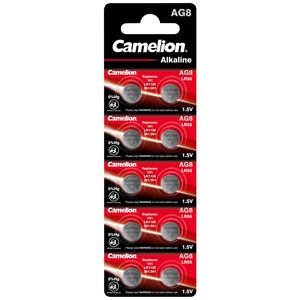 Knoflíkový článek CAMELION, AG8, 1,5 V, alkalický, blistr po 10 kusech