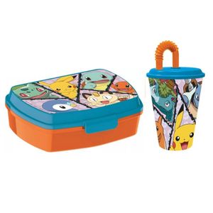 Pokemon Friends Set Lunchbox mit Trinkbecher