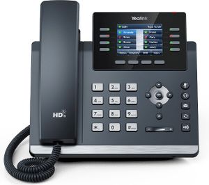 Yealink SIP-T44W IP-Telefon, Grau, 8 Leitungen, LCD, WLAN