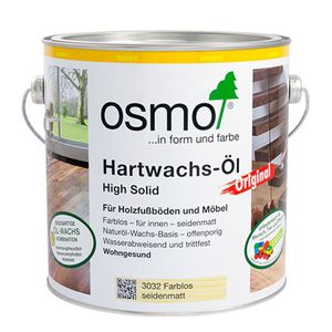 Osmo Hartwachs Öl farblos seidenmatt für alle Holzfußböden 2500ml