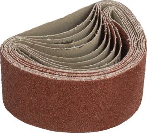hanSe Schleifband Schleifpapier 75x457mm 15 Stück Mix Körnungen Schleifen