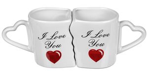 GiftyCity Hrnčeky pre zamilovaných, I love you, 2x 250 ml