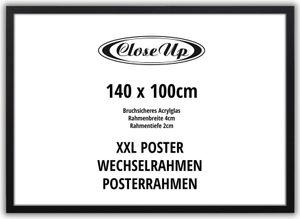 XXL Posterrahmen 100 x 140 cm schwarz