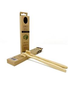 NATUMO Zahnbürste aus Bambus mit Nylonborsten - 2er Set