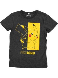 Multimedia T-Shirt Pikachu gelb/schwarz 128cm T-Shirts 100% Baumwolle Merchandise pcmerch