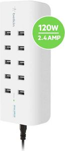 Belkin Rockstar 10-Port USB-Lad. 120W, 2,4A je Port,weiß B2B139vf