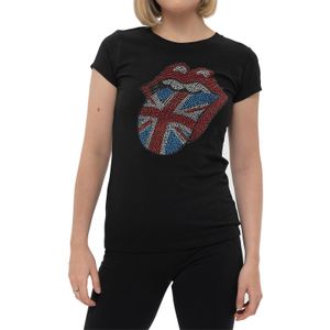 The Rolling Stones - "Classic" T-Shirt für Damen RO4294 (XXL) (Schwarz)