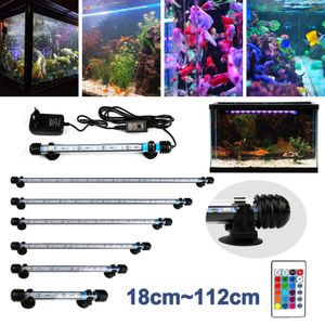 Lospitch 1.5W-11W LED Aquarium Fisch Tank Aquarium Lampe Mollusken RGB Beleuchtung 18-112cm,1.5W,18CM