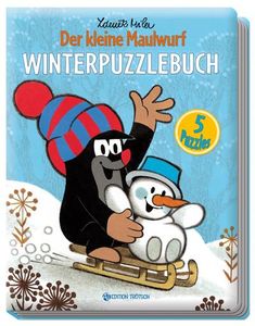 Winter-Puzzlebuch ""Der kleine Maulwurf"": 5 Puzzles