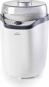 LACOR 69246 Yogurtera, Plastikabdeckung, umfasst zwei Behälter 1,6 l und 1,8 l, Geschirrspüler Vasos, 8-14 Stunden Vorbereitung 20 W, Polipropilelo, 1,8 Liter, Polypropylen, Weiß [Energieeffizienzklasse A ++]