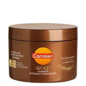 Carroten Gold Tanning Gel - Bräunungsbeschleuniger mit schimmernden Perlen - Carotten Bräunungsgel für schnelle Bräunung, 150 ml