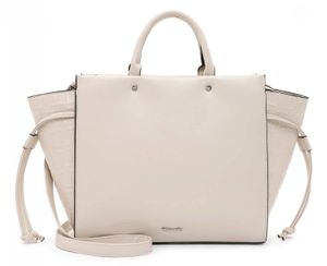 Tamaris Damen Shopper Handtasche groß seitliche Erweiterung Relief Juliane 31902, Farbe:Beige