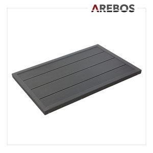 AREBOS Bodenelement Bodenplatte für Solardusche, Gartenduschen, Poolleiter oder Pool, 101 x 63 x 5,5 cm, rutschfest, inkl. Montagematerial, Anthrazit AREBOS Bodenelement Bodenplatte für Solardusche, Gartenduschen, Poolleiter oder Pool, 101 x 63 x 5,5 cm, rutschfest, inkl. Montagematerial, Anthrazit