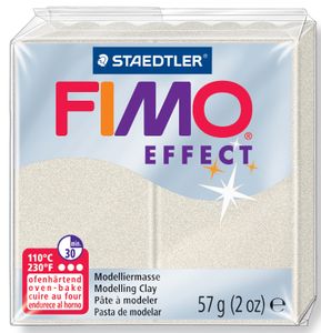 FIMO EFFECT Modelliermasse ofenhärtend metallic silber