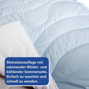 BeCo Sommer-Winter Unterbett 2 in 1 Matratzenauflage, kuschelweich und angenehm kühlend - Größe: 100 x 200 cm BeCo Sommer-Winter Unterbett 2 in 1 Matratzenauflage, kuschelweich und angenehm kühlend - Größe: 100 x 200 cm