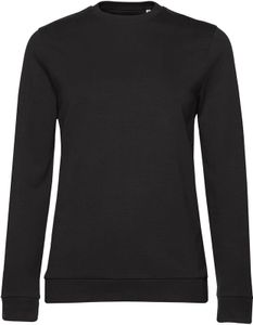 B&C Damen Sweatshirt mit angesetztem Ärmeln BC4720 (XL) (Schwarz)