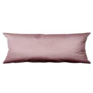 Seitenschläferkissen Bezug Velvet 40 x 145 cm - Kissenbezug für längliches Kissen Rosa