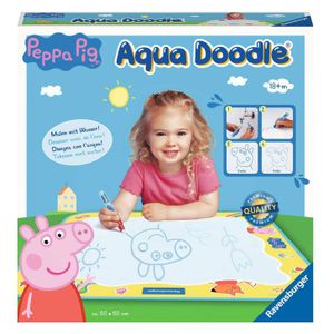 Ravensburger ministeps 4195 Aqua Doodle Peppa Pig - Erstes Malen für Kinder ab 18 Monate, Malset für fleckenfreien Malspaß mit Wasser, mit Matte&Stift