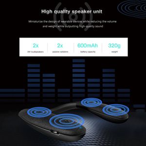 Bluetooth reproduktor na krk, ľahký bezdrôtový nositeľný reproduktor