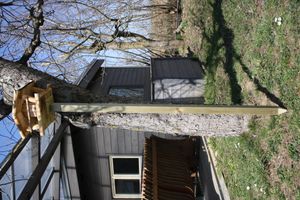 Elmato 10653 Einpfahlständer für Vogelhaus - Ständer Fuß Futterhaus, kesseldruckimprägniert 150cm