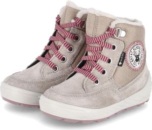 Legero Stiefelette Leder \ GROOVY BEIGE/ROSA VELOUR/TEXTIL Kinderschuhe