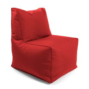 mokebo® Outdoor Sitzsack-Sessel für Balkon & Garten 'Der Ruhepol', Bean Bag mit EPS-Perlen Füllung, Sessel, Zockerstuhl, Zockersessel, Gaming Sitzsack oder leichter Relaxsessel, Rot
