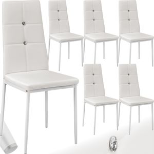 Set Esszimmerstuhl Julien gepolstert mit Kunstlederbezug 40 x 42 x 97 cm Set Esszimmerstuhl Julien gepolstert mit Kunstlederbezug 40 x 42 x 97 cm