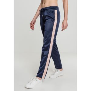 Urban Classics Damen Ladies Button Up Track Pants TB1995, color:navy/lightrose/white, size:S