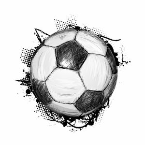 nikima - 109 Wandtattoo Fussball Soccer in 6 vers. Größen : Größe - 300 x 300 mm