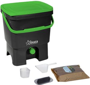 Komposter PE Laubsäcke Kunststoff Thermokomposter für Küchen und Gartenabfälle Kompost-Garten Gartenabfallsack 35x60