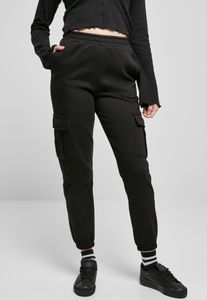 Urban Classics Damskie spodnie dresowe High Waits Cargo czarne - L