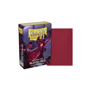 Dragon Shield Japanese Size Matte Sleeves (60) Blood Red