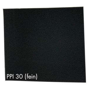 Pondlife Filterschaum schwarz 50x50x5 cm zur optimalen Verwendung als Filtermedium in Teichfiltern : PPI30 (fein)