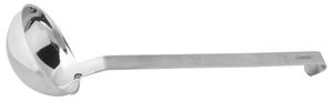 FMprofessional Schöpflöffel 46 cm, Küchenhelfer aus Edelstahl, langlebige & elegante Suppenkelle (Farbe: Silber) Menge: 1 Stück